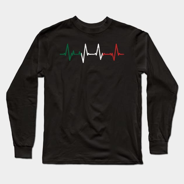 Italian Heartbeat Long Sleeve T-Shirt by zeno27